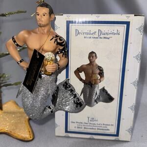 December Diamonds Tattoo Merman Ornament 2012 Silver Tail Beer Mug #55-90771